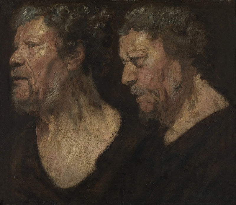 Études de la tête d'Abraham Grapheus - Jacob Jordaens