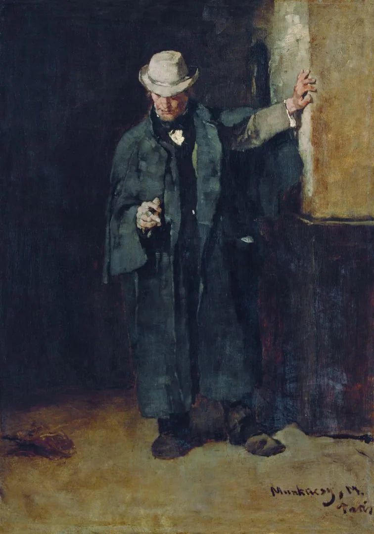 Études pour la boutique de prêteur sur gages - Mihály Munkácsy image 1 copie peinte à la main à l’huile
