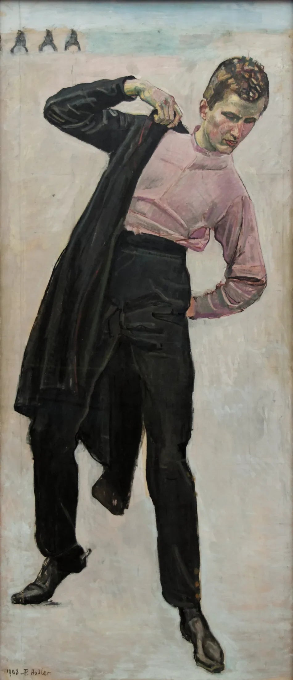 Étudiant à Iéna - Ferdinand Hodler image 1 reproduction artisanale de tableau