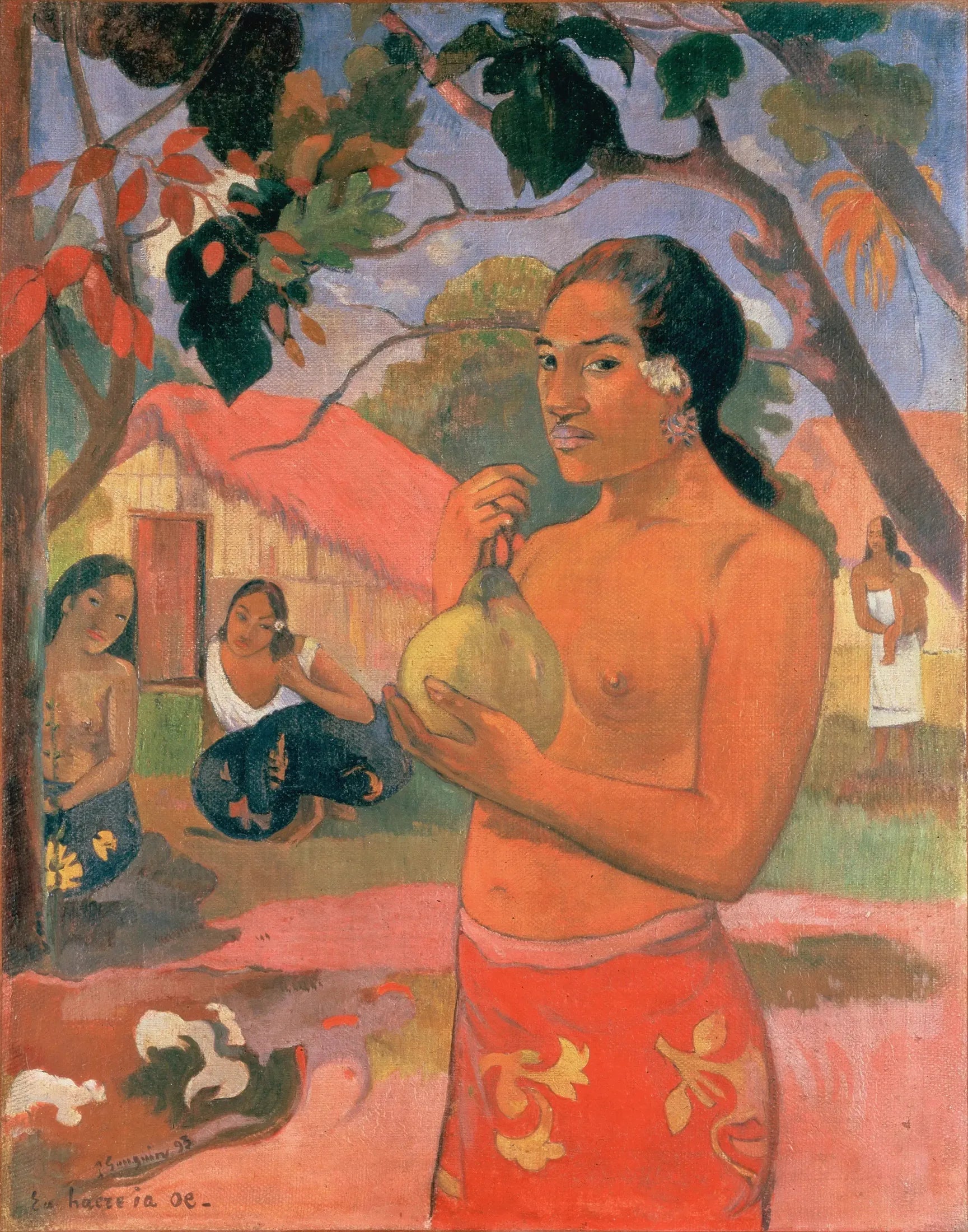 Eu haere ia oe - Paul Gauguin image 1 copie de tableau peinte à la main