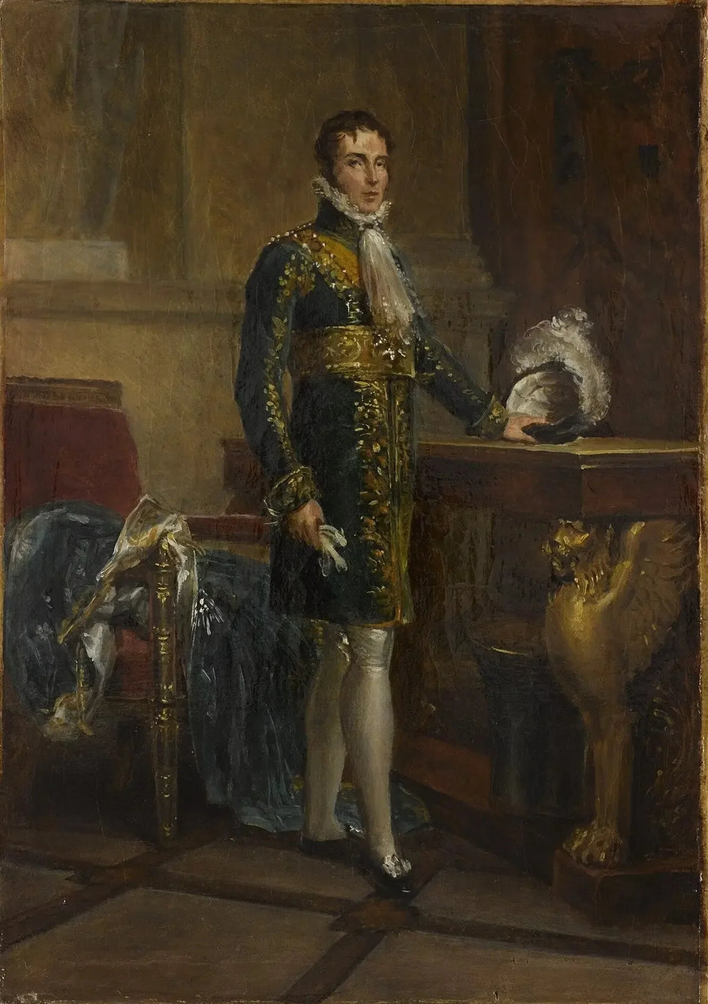 Eugène de Beauharnais (1781-1824), duc de Leuchtenberg, dit le prince Eugène, vice-roi d'Italie - François Gérard image 2 tableau peint à l’huile sur toile