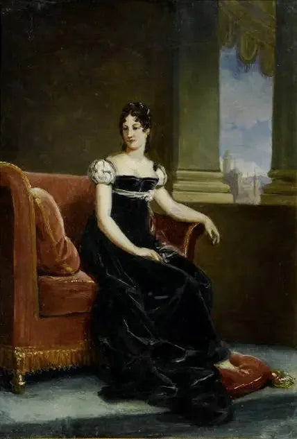 Eugénie-Bernardine-Désirée Clary, reine de Suède (1781-1860) - François Gérard image 3 reproduction de peinture à l’huile