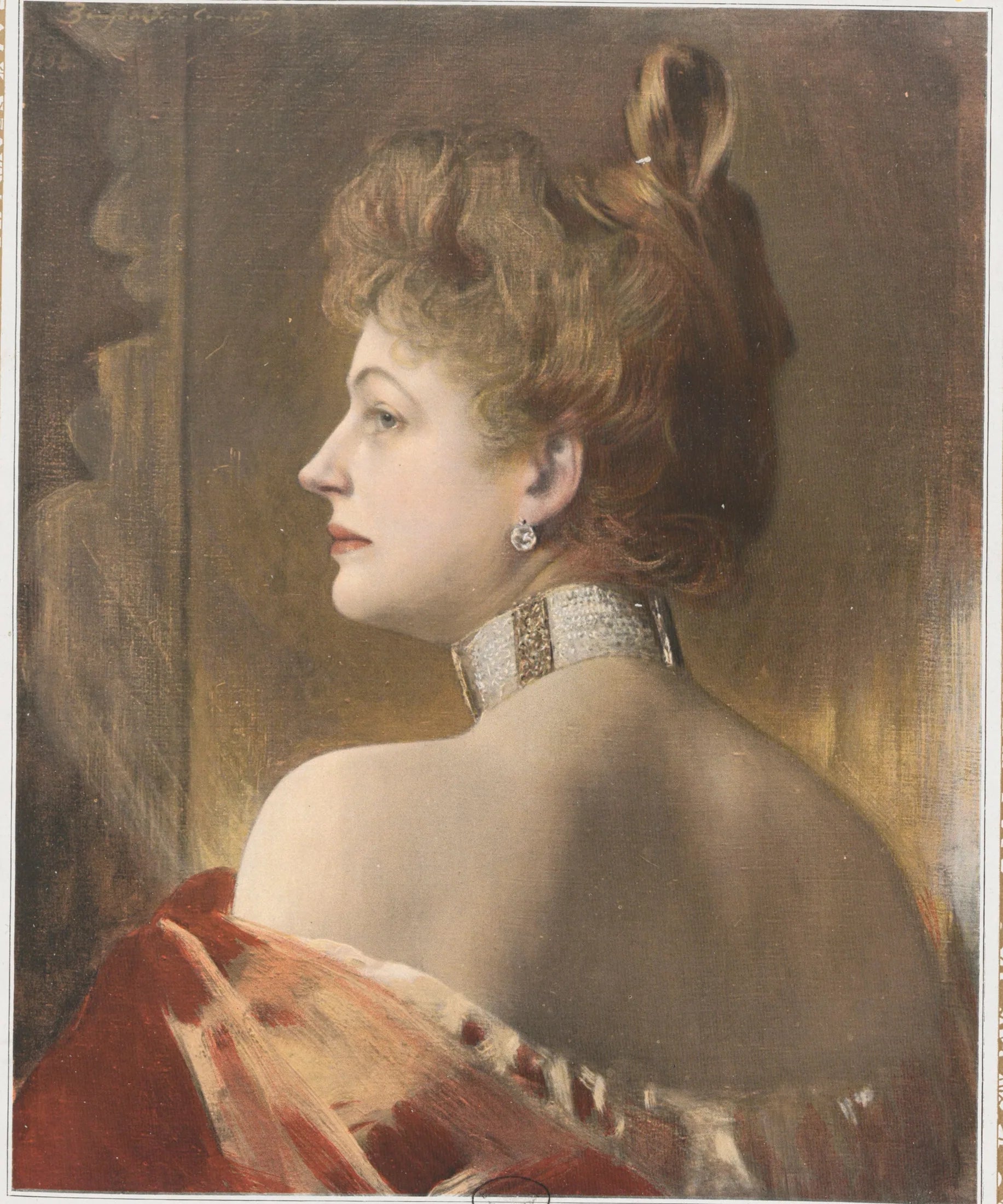 Eugénie Ritter - Jean-Joseph Benjamin-Constant image 1 copie de tableau peinte à la main