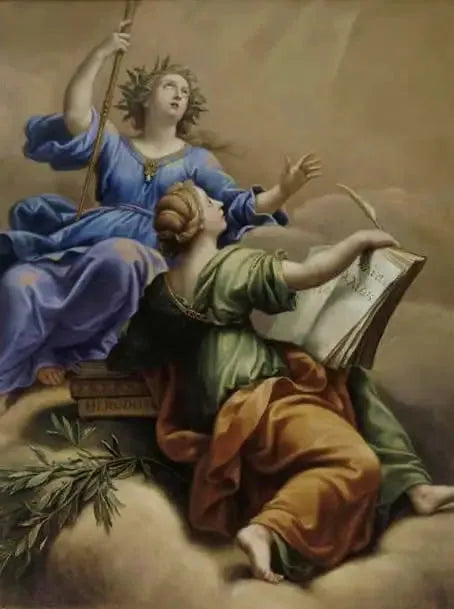 Euterpe et Clio - Pierre Mignard image 1 reproduction artisanale de tableau