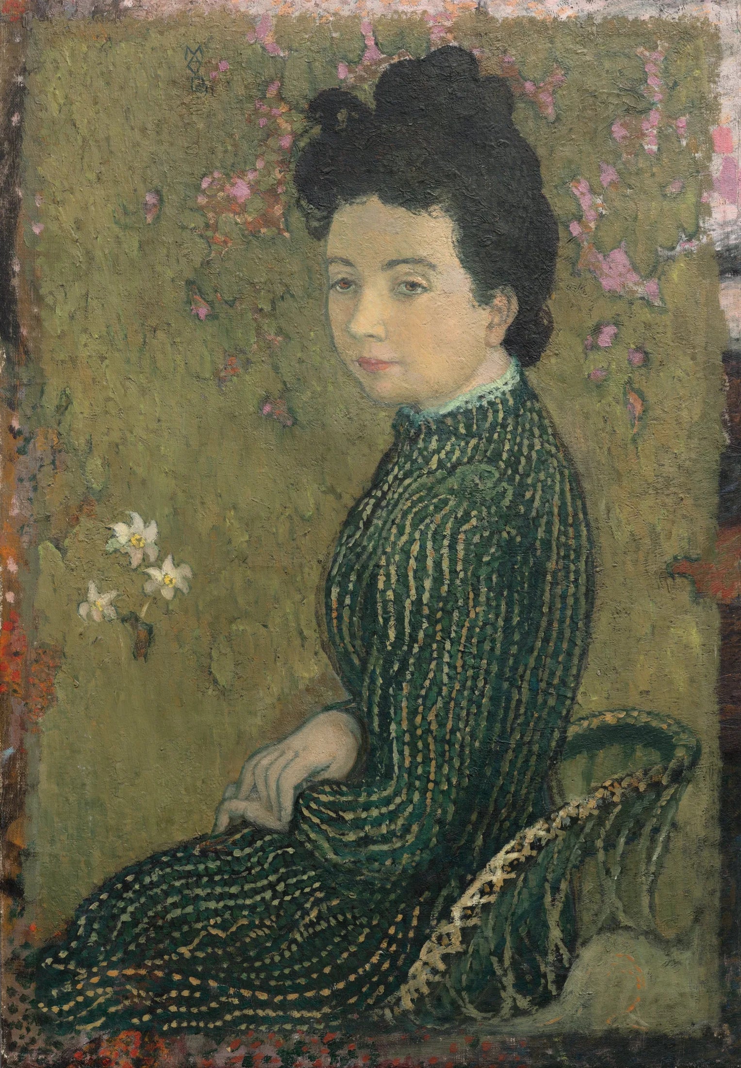 Eva Meurier en robe verte - Maurice Denis image 1 tableau peint à l’huile sur toile