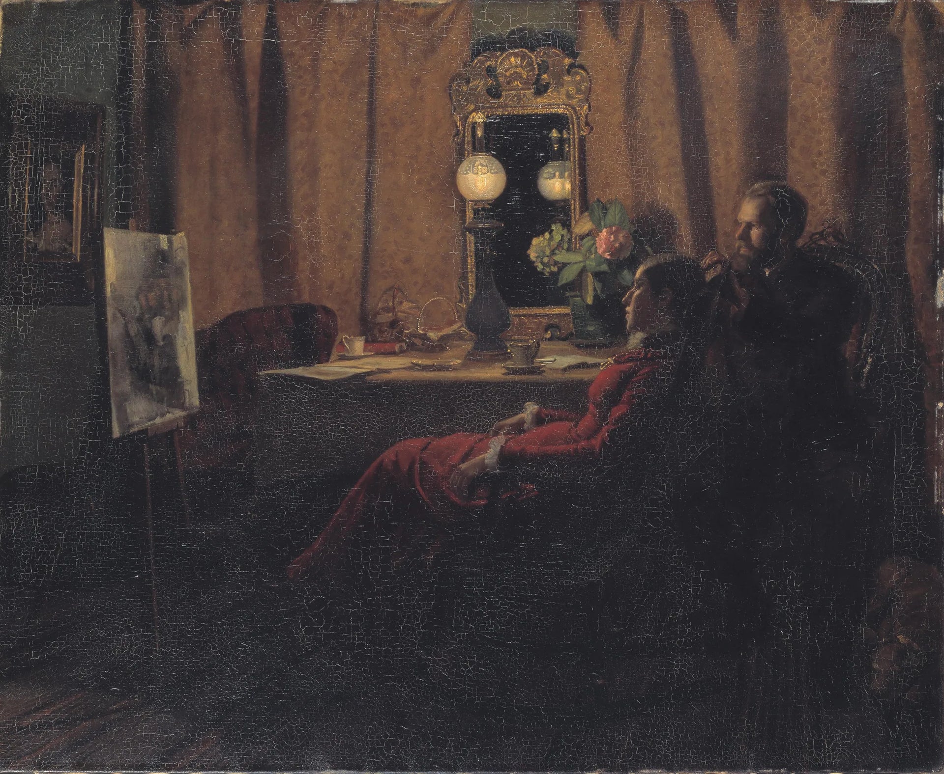 Évaluation du travail de la journée - Anna Ancher image 1 reproduction de peinture à l’huile