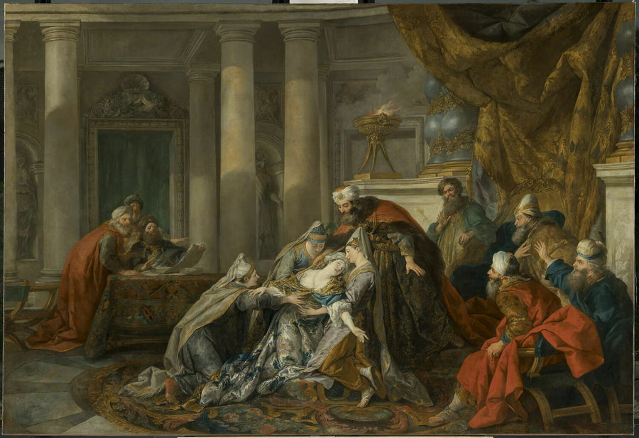 L'Évanouissement d'Esther - Jean-François de Troy