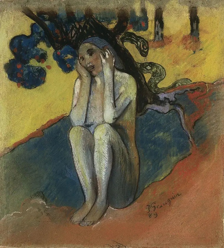 Ève bretonne - Paul Gauguin image 1 reproduction réalisée par Alpha Reproduction