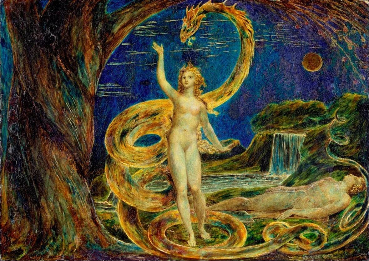 Ève tentée par le serpent - William Blake image 1 tableau peint à l’huile sur toile