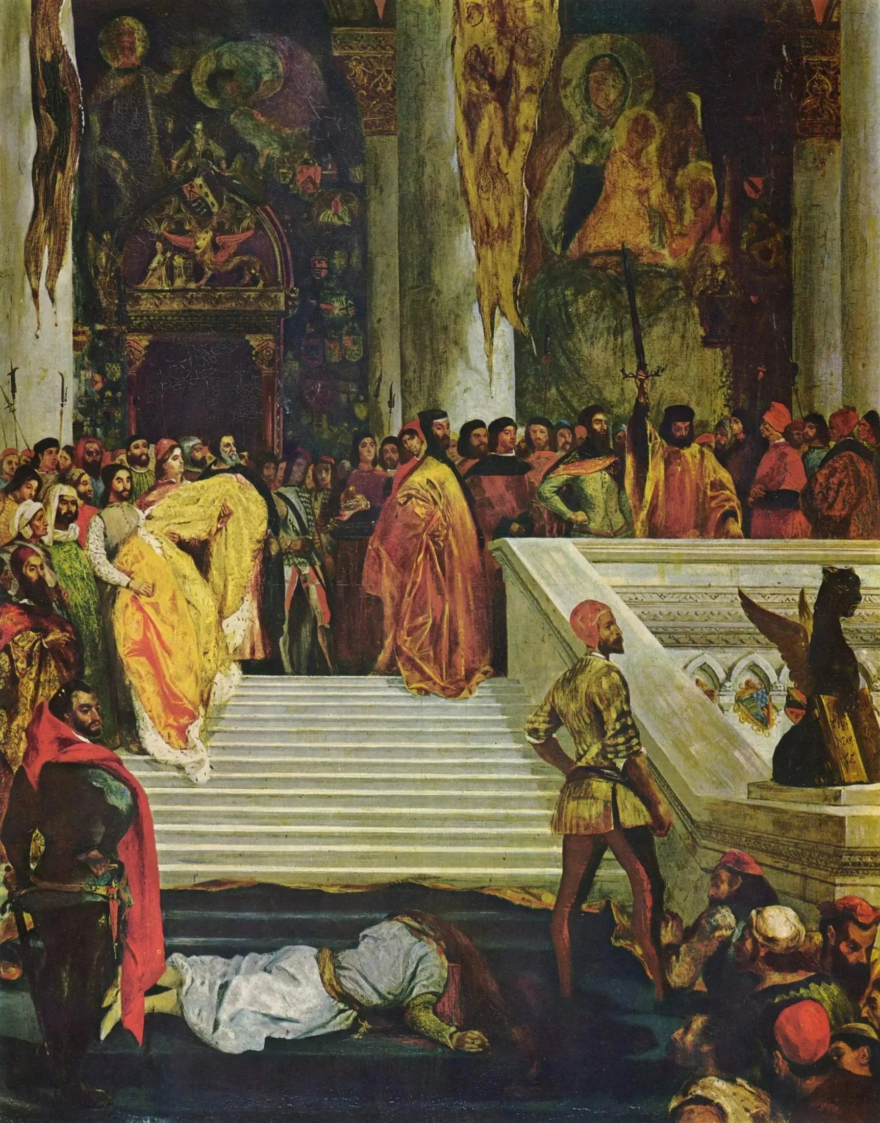 Exécution du doge Marino Faliero - Eugène Delacroix image 1 copie peinte à la main à l’huile