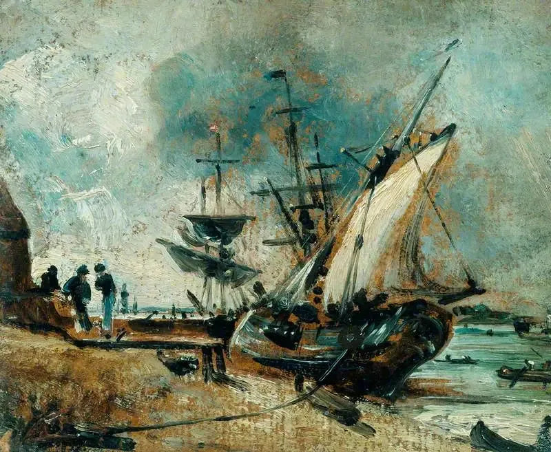 Expédition à Orwell, près d'Ipswich - John Constable image 1 reproduction d’œuvre d’art à l’huile