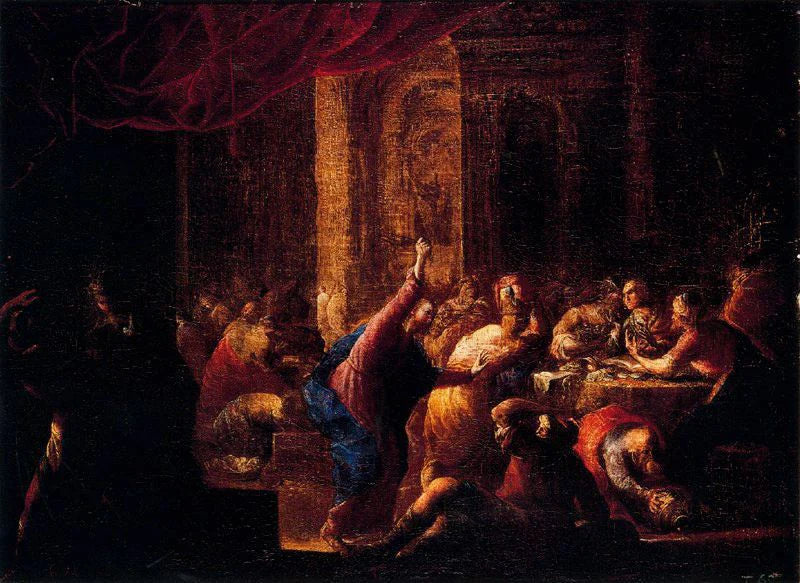Expulsion des marchands du temple - Andrés Deleito