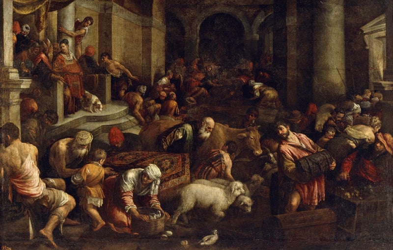 Expulsion des marchands du Temple - Jacopo Bassano