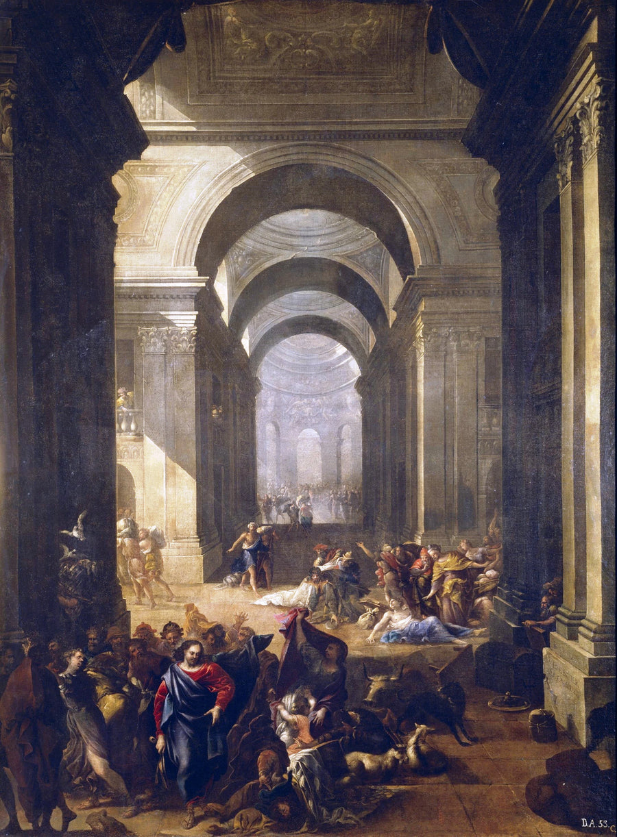 Expulsion des marchands du Temple - Vicente Salvador Gómez