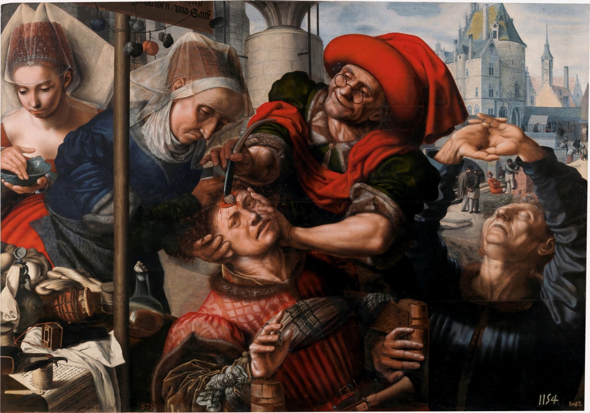 L'Extraction de la pierre de folie - Jan Sanders van Hemessen