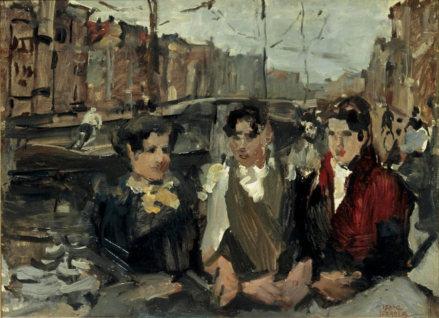 Fabrieksmeisjes op de Prinsengracht te Amsterdam - Isaac Israëls
