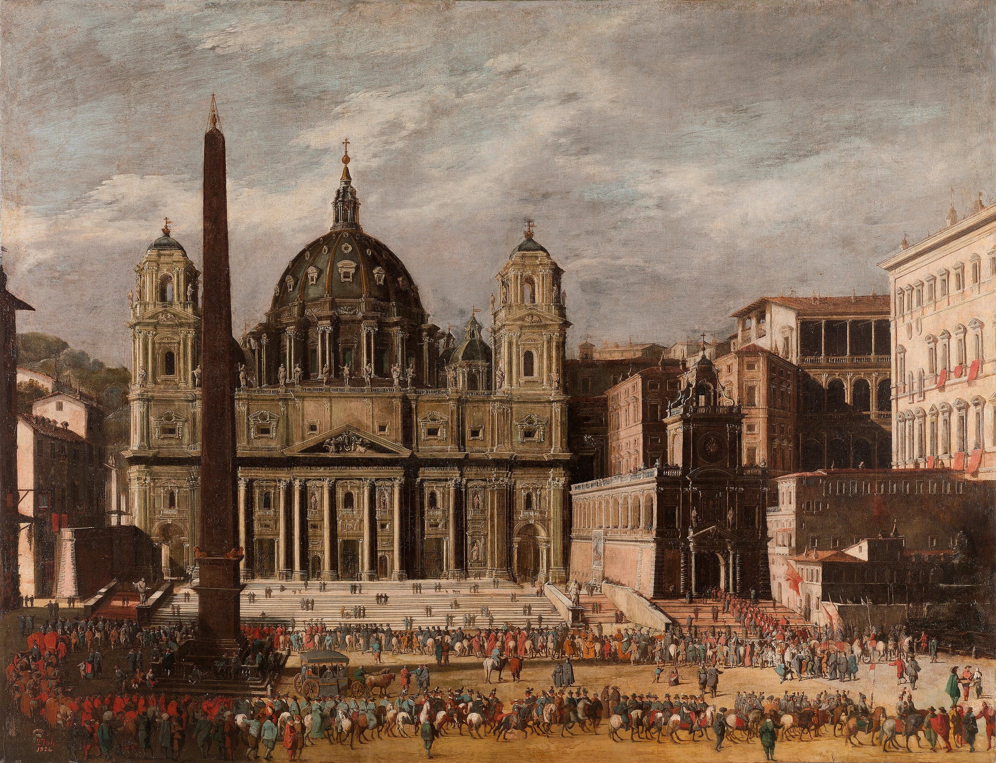 Façade de l'église Saint Pierre de Rome - Viviano Codazzi