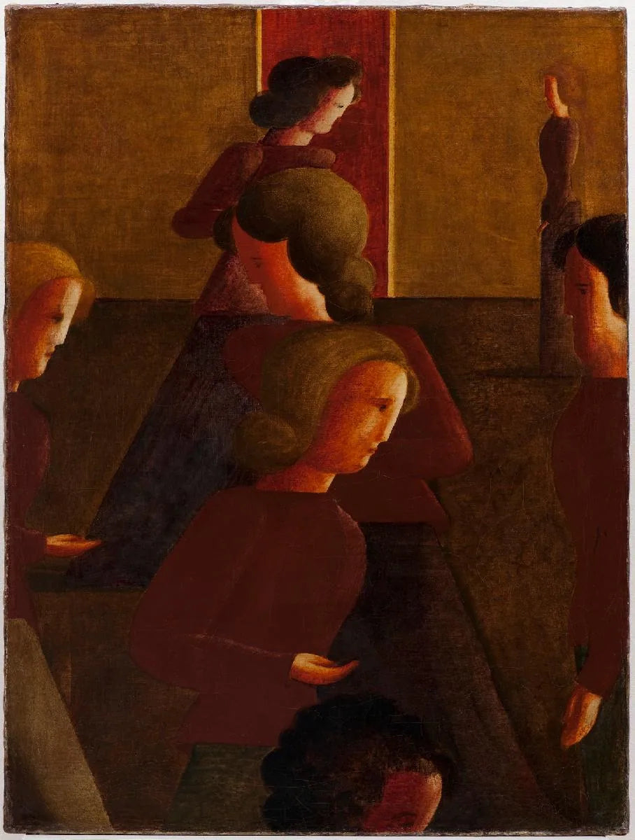 Face à face dans l'espace - Oskar Schlemmer image 1 copie de tableau peinte à la main