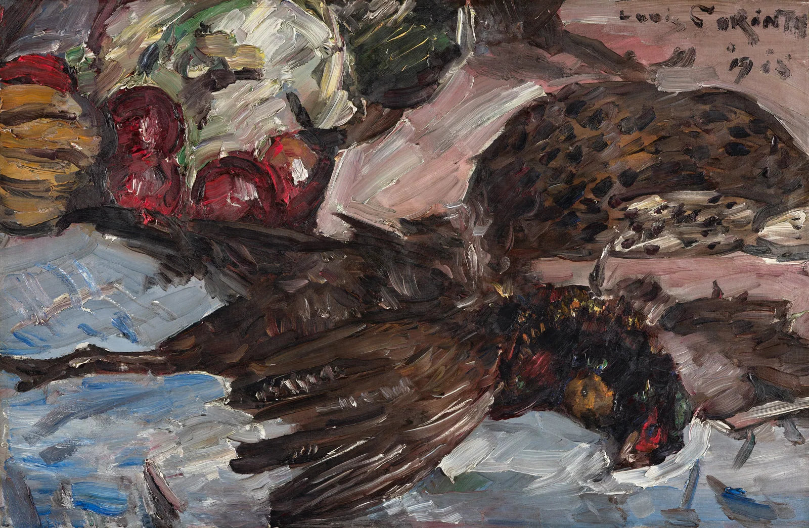 Faisan et fruits - Lovis Corinth image 1 copie de tableau peinte à la main