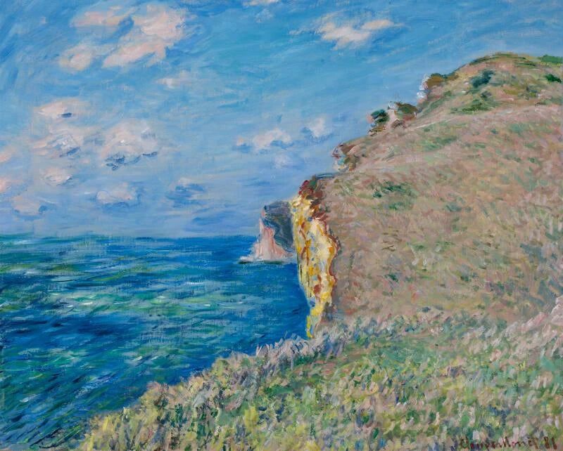 La Falaise à Fécamp W656 - Клод Моне