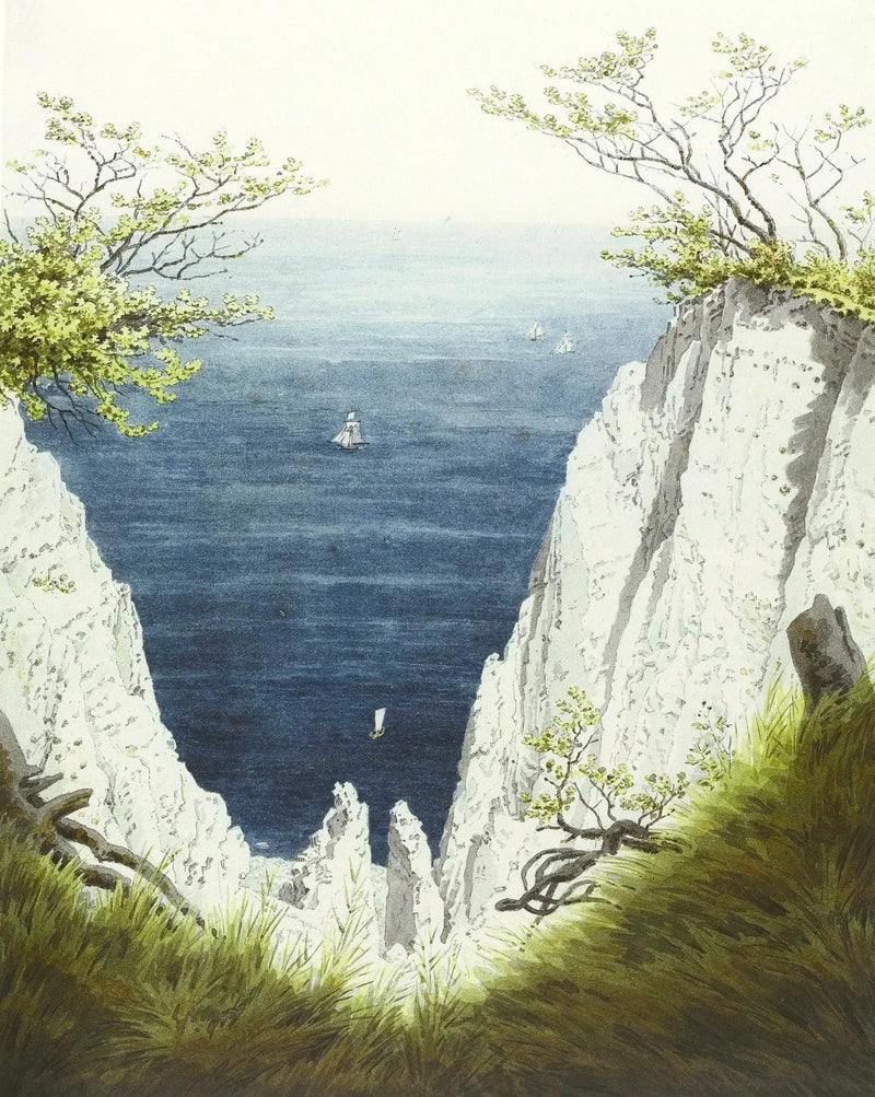 Falaises de craie sur l'île de Rügen - Caspar David Friedrich