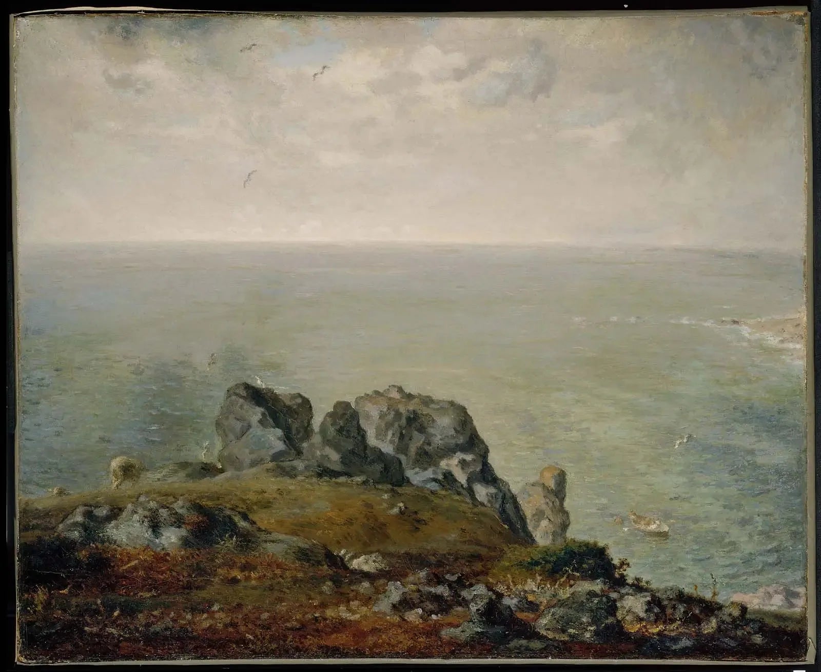 Falaises de Gruchy - Jean-François Millet image 1 copie peinte à la main à l’huile