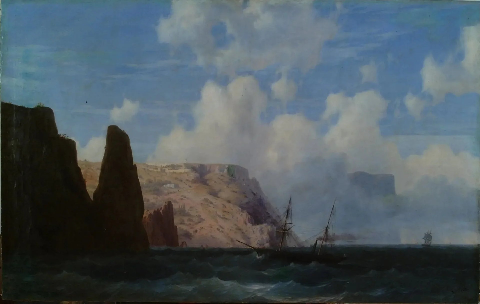 Falaises rocheuses - Ivan Aïvazovski image 1 tableau peint à l’huile sur toile