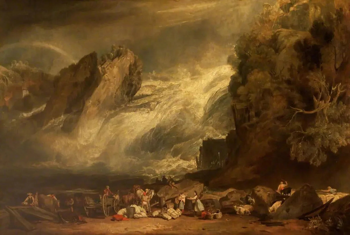 Falls of the Rhine at Schaffhausen - J. M. W. Turner image 1 tableau peint à l’huile sur toile