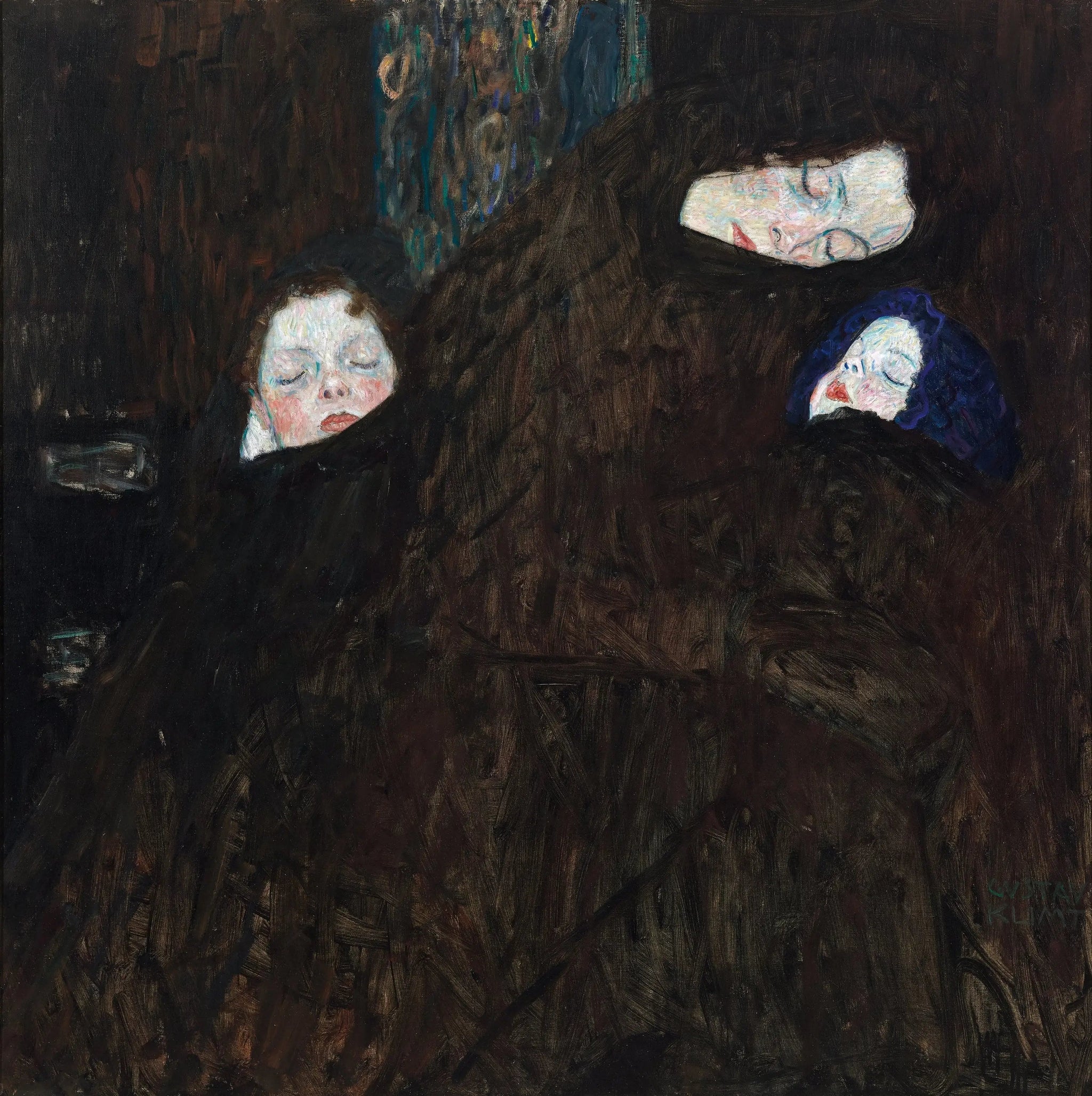 Familie - Gustav Klimt image 1 reproduction réalisée par Alpha Reproduction