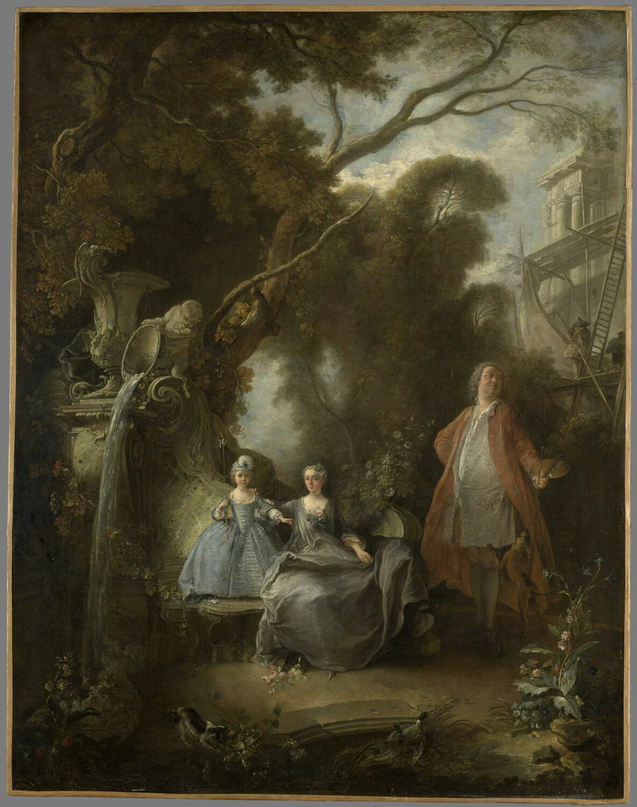 La famille de l'artiste - Jacques de Lajoue