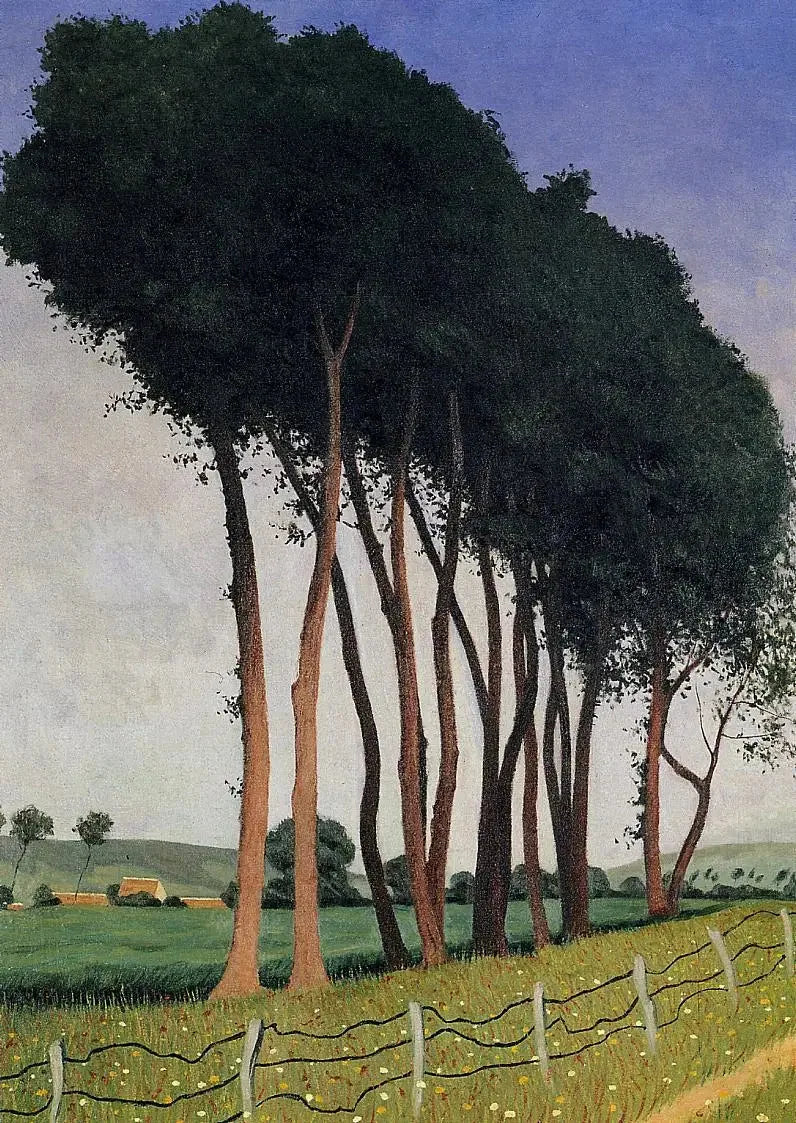 Famille d'arbres - Félix Vallotton image 1 reproduction de peinture à l’huile