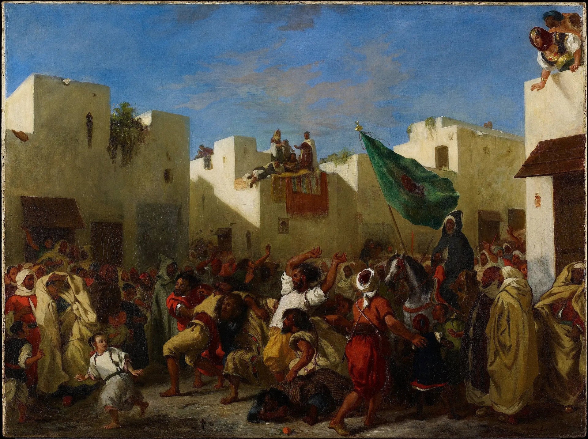 Fanatiques de Tanger - Eugène Delacroix image 1 reproduction de peinture à l’huile