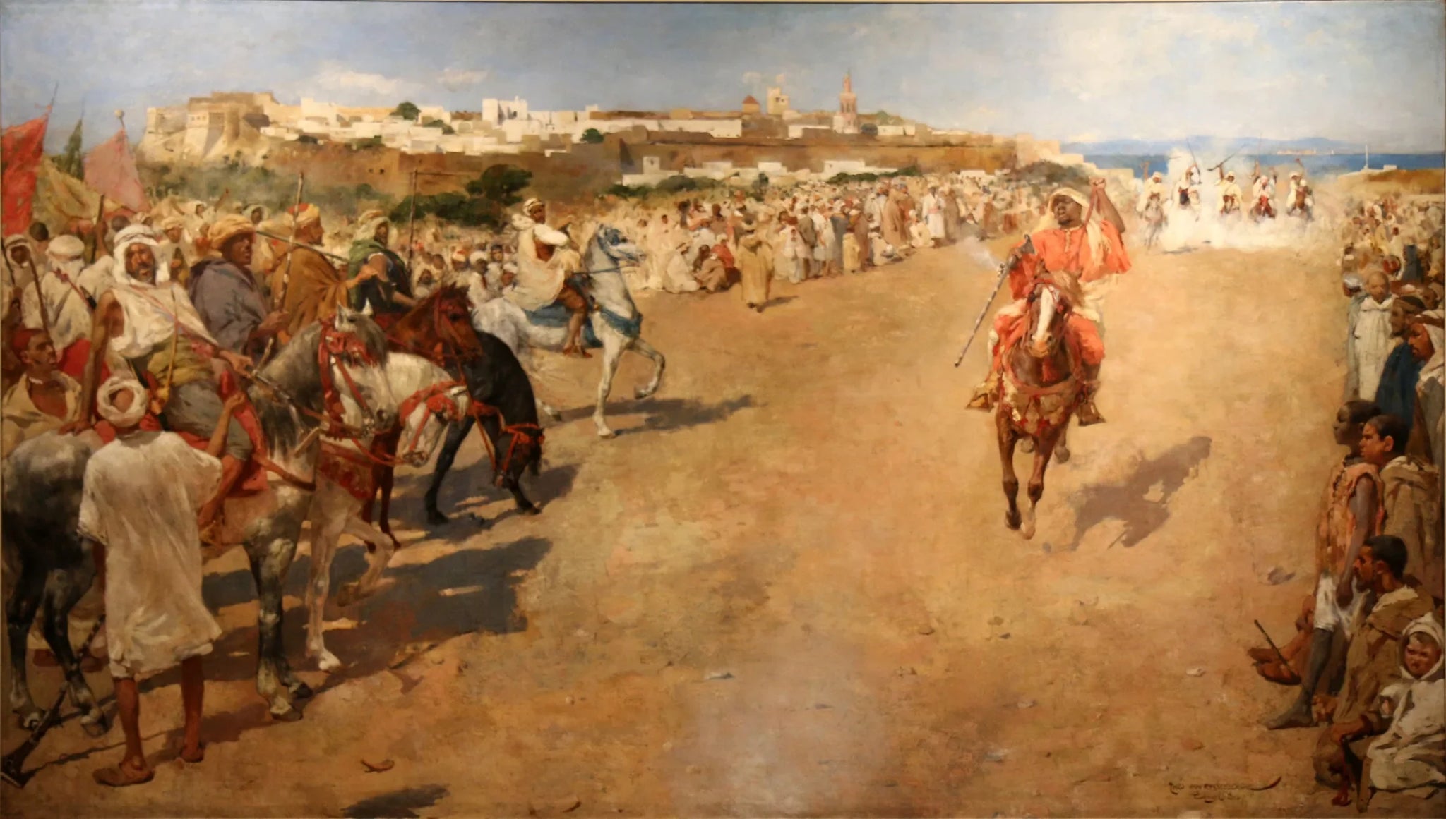 Fantaisie arabe - Théo van Rysselberghe image 1 copie peinte à la main à l’huile