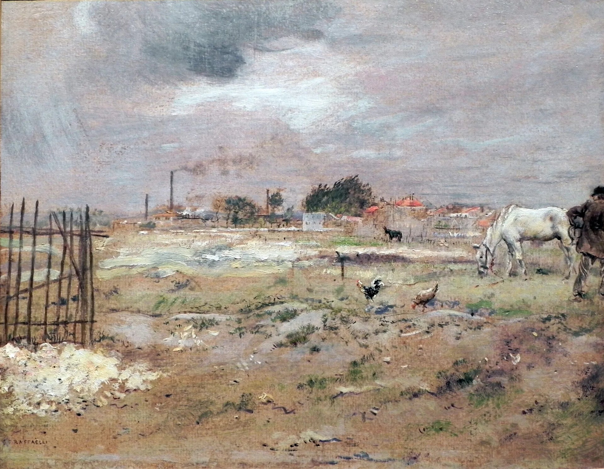 Faubourgs parisiens - Jean-François Raffaëlli image 1 copie de tableau peinte à la main
