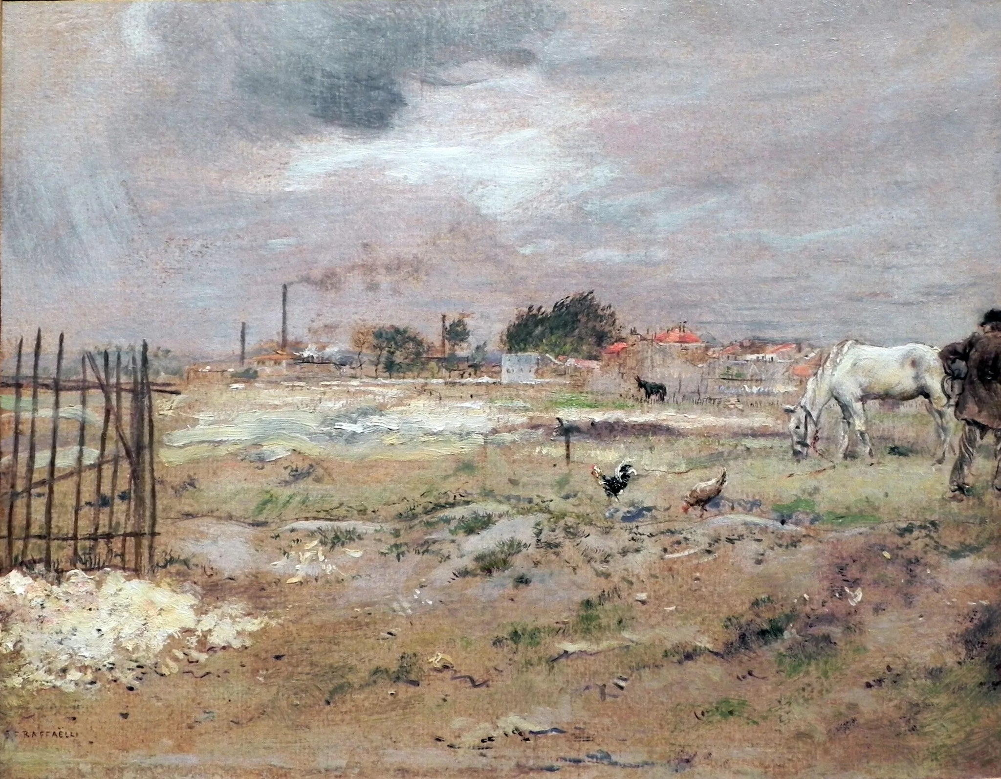 Faubourgs parisiens - Jean-François Raffaëlli image 1 copie de tableau peinte à la main