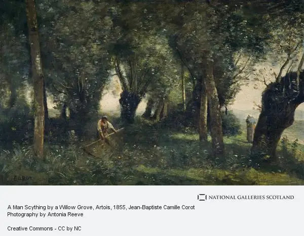 Faucheur auprès d'une saulaie (Artois) - Jean-Baptiste Camille Corot