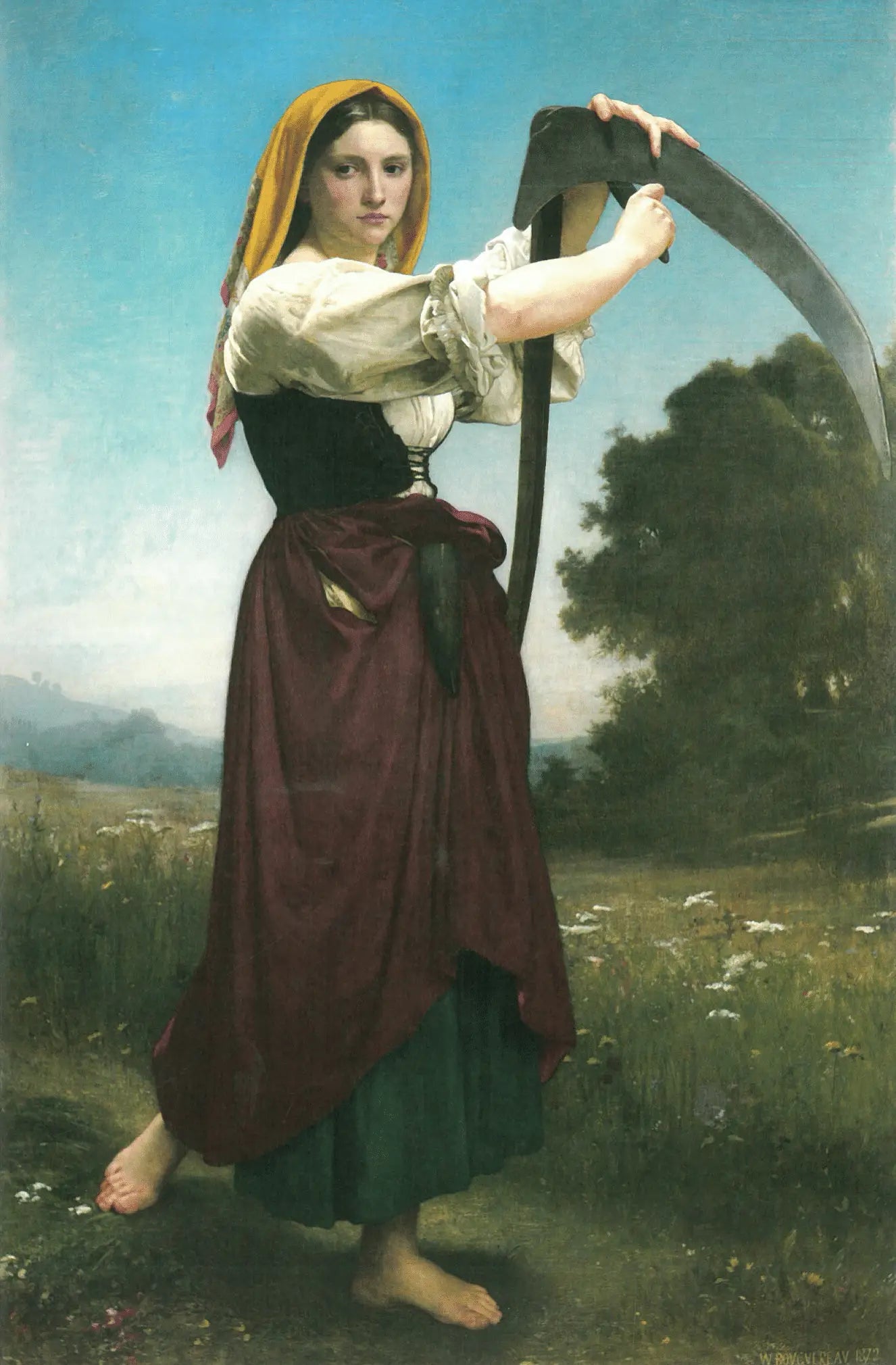 Faucheuse - Bouguereau image 1 reproduction artisanale de tableau