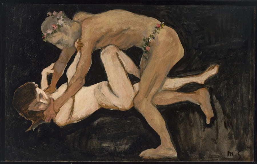 Faune et une fille. - Max Slevogt