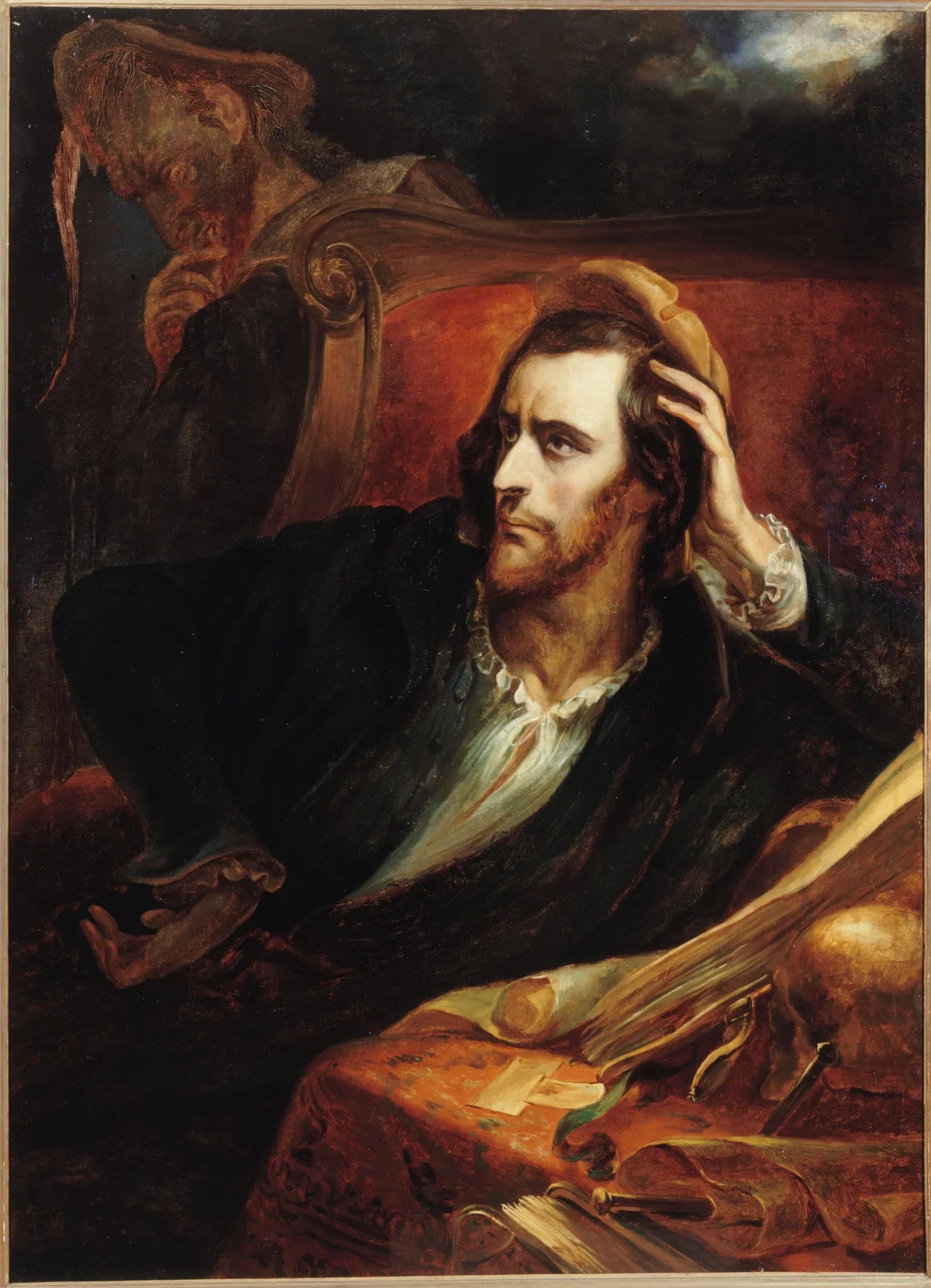 Faust dans son cabinet - Ary Scheffer image 1 copie de tableau peinte à la main