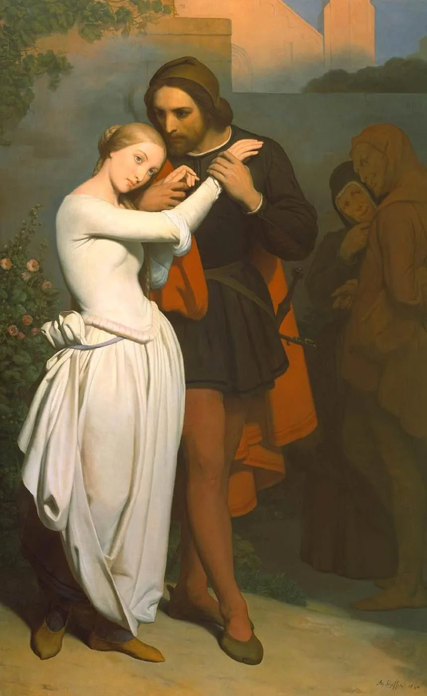 Faust et Marguerite (La séduction) - Ary Scheffer image 1 reproduction artisanale de tableau