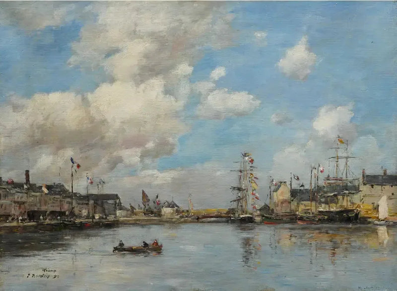 Fécamp, le bassin - Eugène Boudin