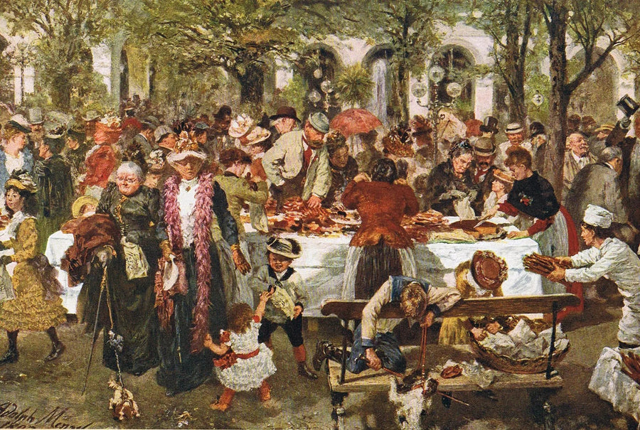 Feinbäckerei im Kurpark zu Kissingen - Adolph von Menzel