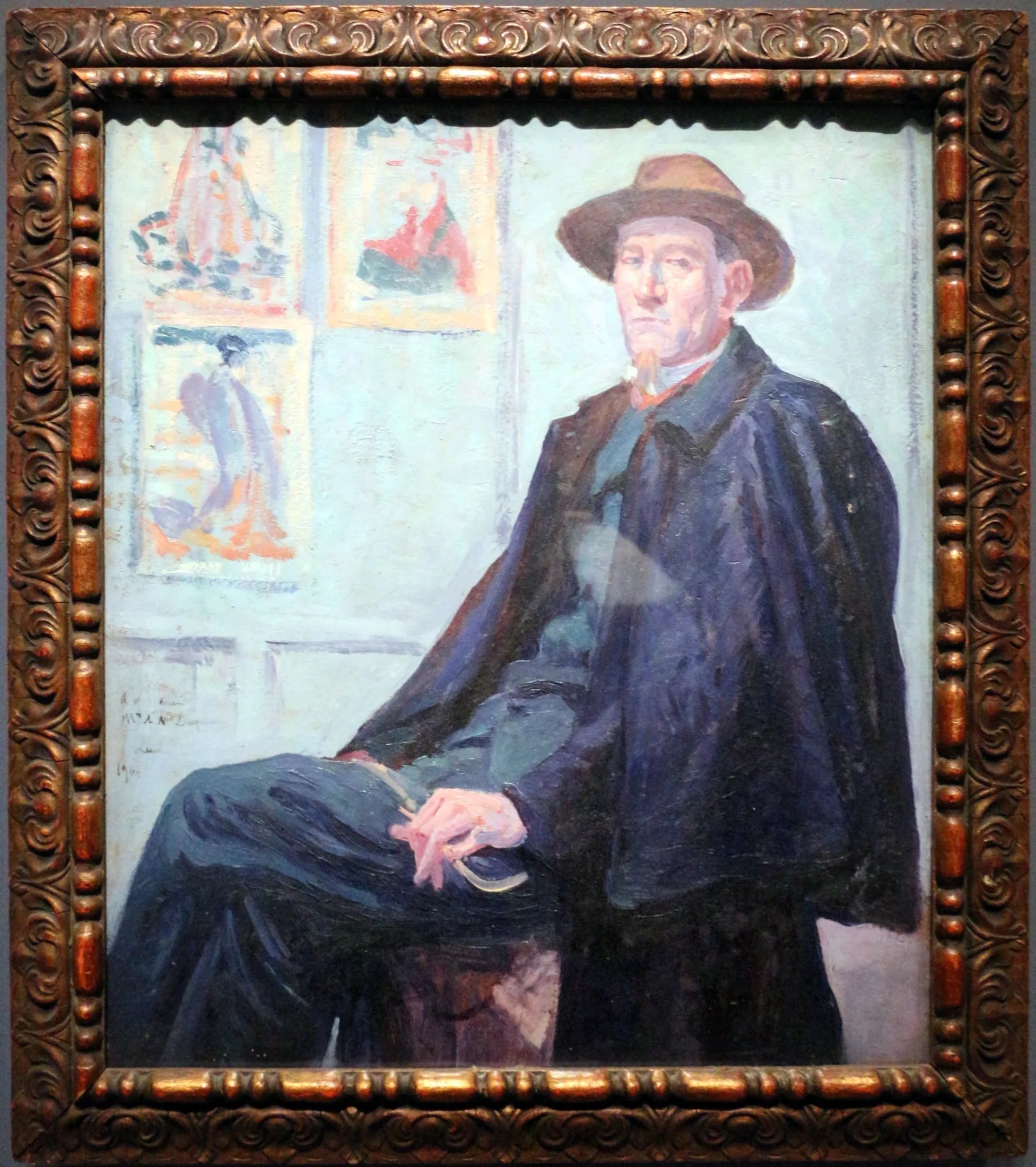 Félix Fénéon - Maximilien Luce image 1 copie peinte à la main à l’huile
