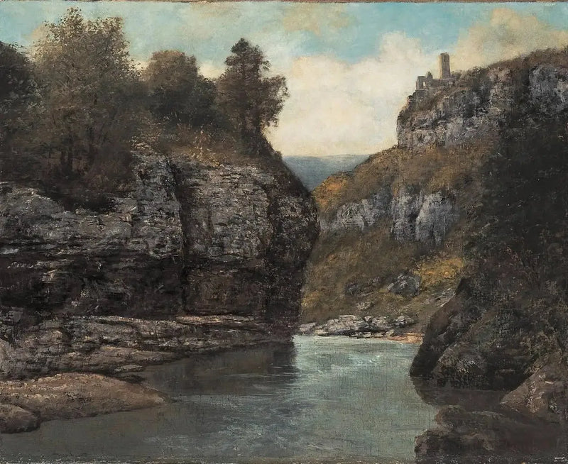 Felsen nahe der Grotte der Loue - Gustave Courbet