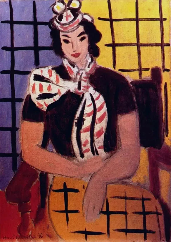 Femme à l'écharpe écossaise - Henri Matisse