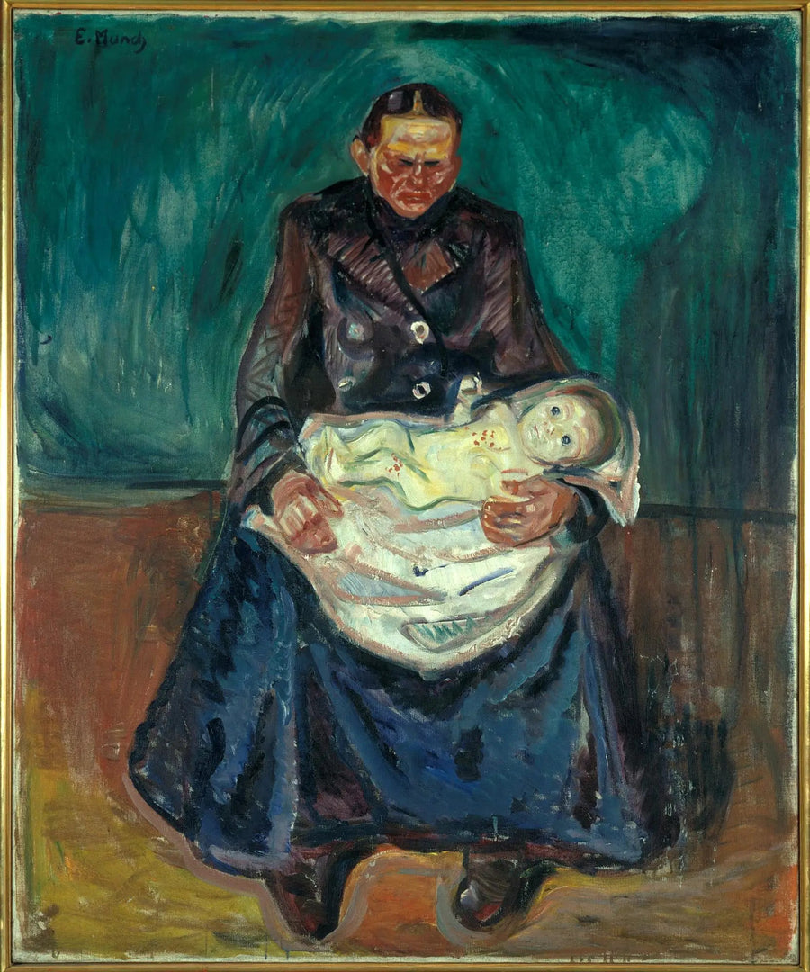Femme à l'enfant malade. Patrimoine - Edvard Munch