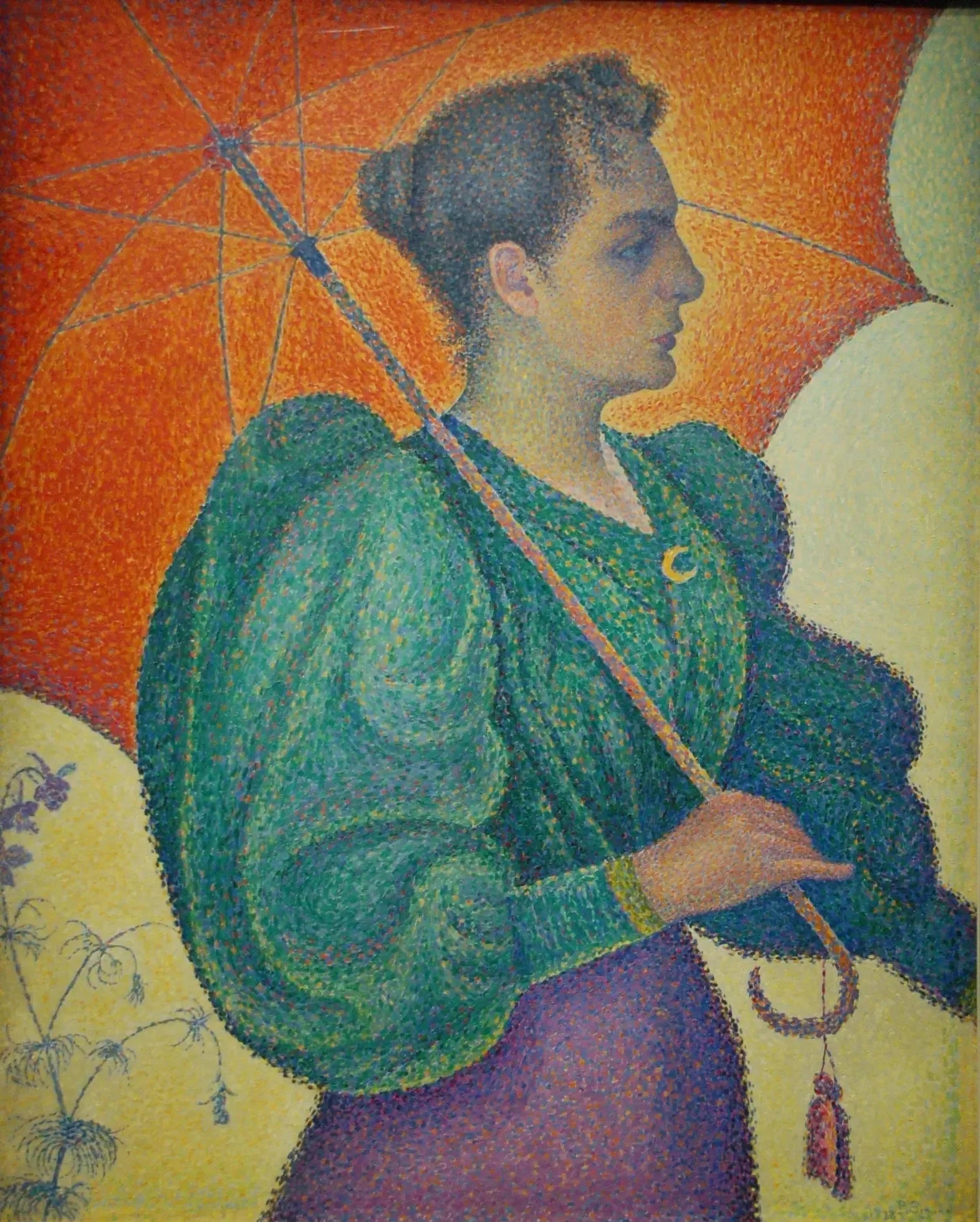 Femme à l'ombrelle - Paul Signac image 1 tableau peint à l’huile sur toile