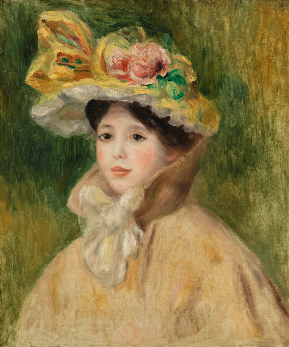 Femme à la capeline - Pierre-Auguste Renoir image 1 copie de tableau peinte à la main