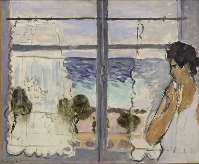 Femme à la fenêtre - Henri Matisse image 1 reproduction de peinture à l’huile