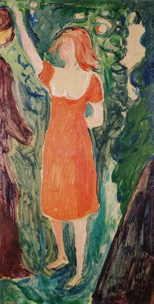 Femme à la robe rouge - Edvard Munch